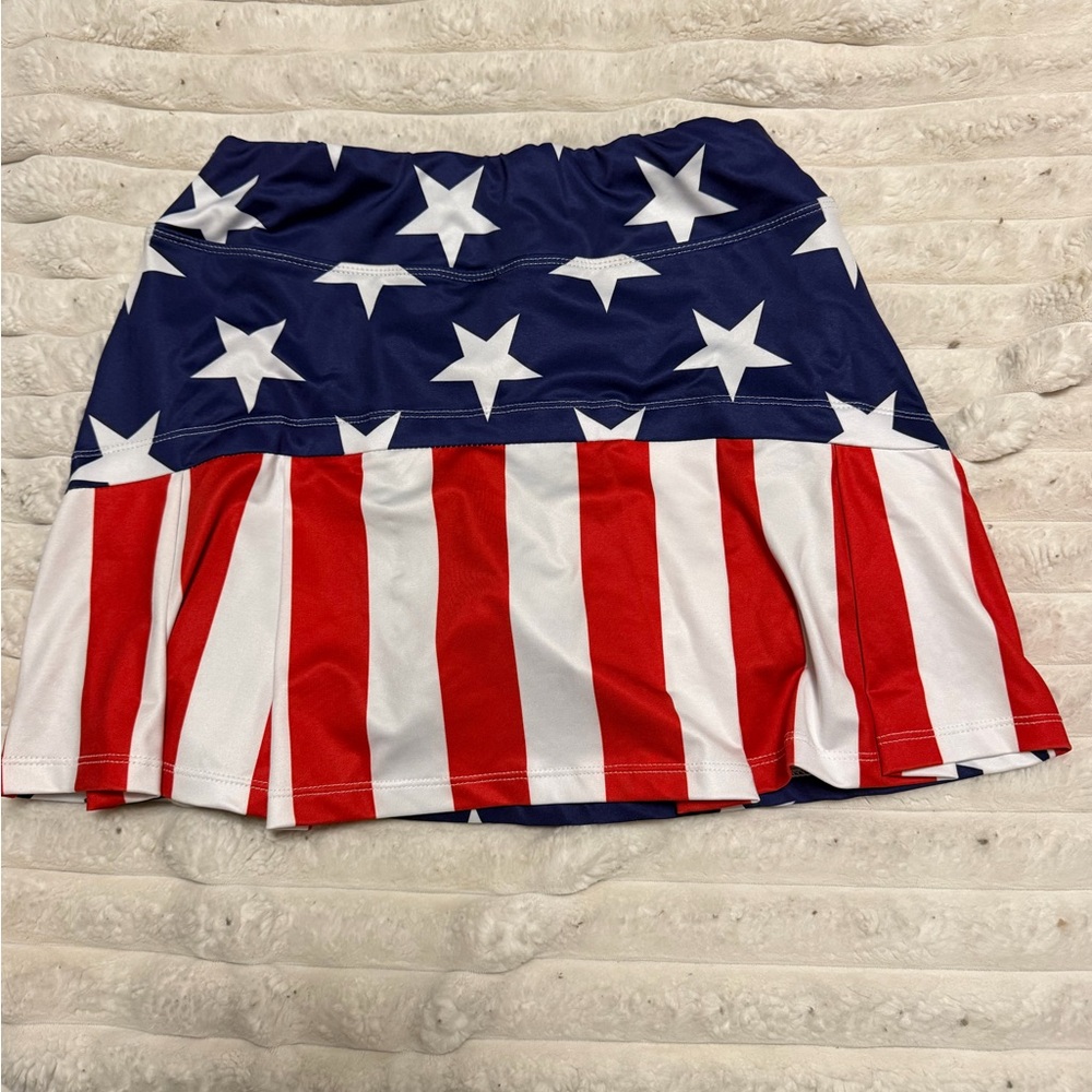 Patriotic Stars and Stripes Skirt